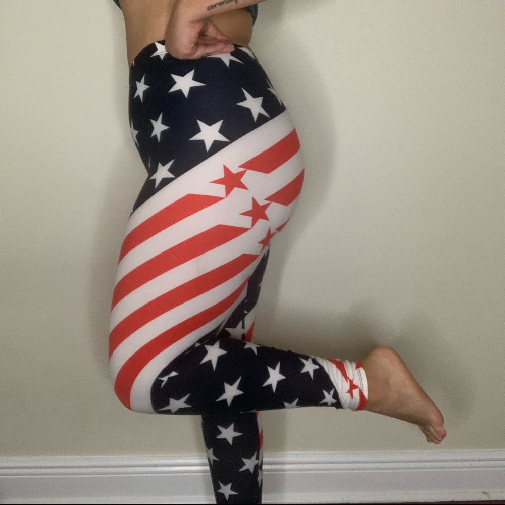 American flag leggings